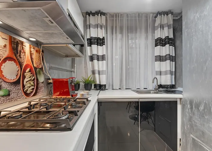 Stylish Monochrome 1br In * Бухарест