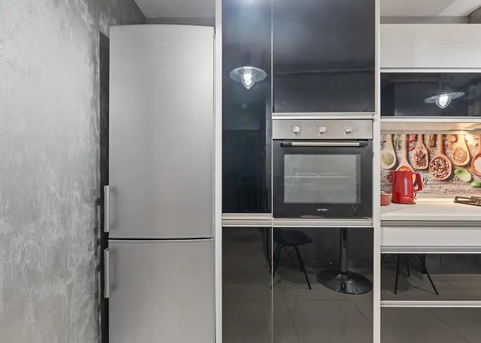 Apartment Stylish Monochrome 1br In